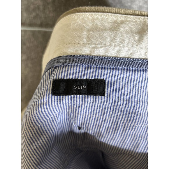 J Crew Ludlow Slim Chino Pants Mens Size 34x32 Light‎ Brown Straight Leg - Picture 4 of 11